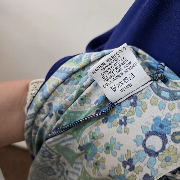 Liz Lange | 2X | Blue Paisley Sleeveless Maxi - Picture 6 of 7